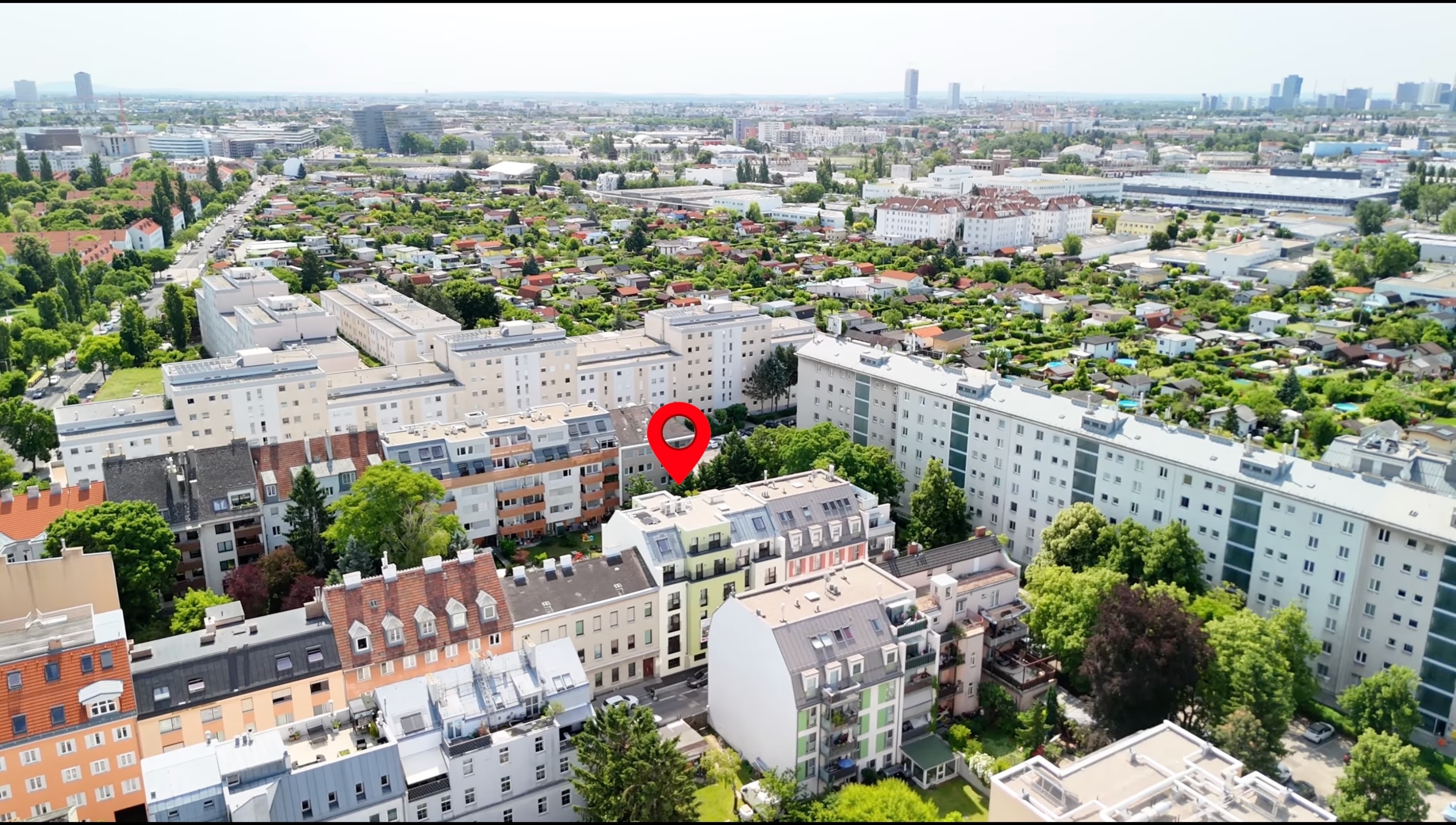 Luftbild KTG 44 Lage in Wien Floridsdorf